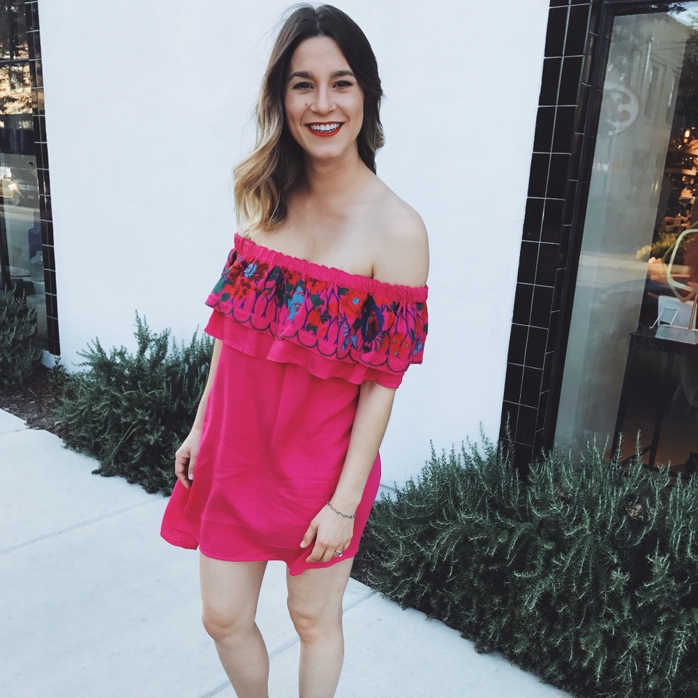 Fuchsia Ruffle Dress